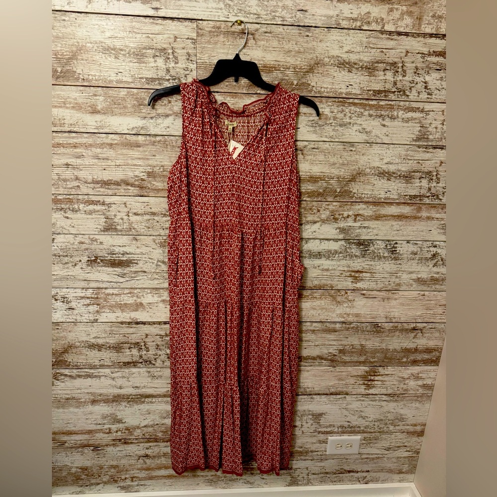 Max Studio Patterned Red Dress